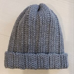 Handmade Knit/ Grey/ Unisex/  Winter Beanie/  Med/Large/ Hand crafted